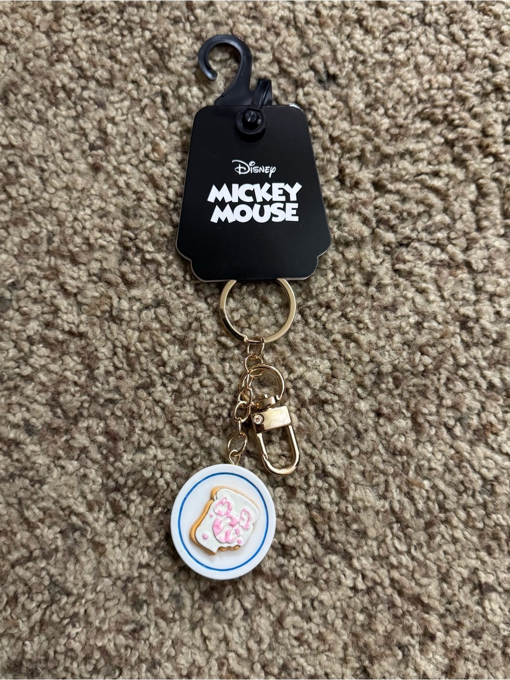Disney Mickey Mouse Jelly Toast Keychain